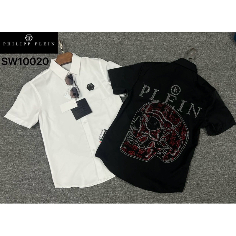 Kemeja pendek pria PP PL10020 semi Mirror Import