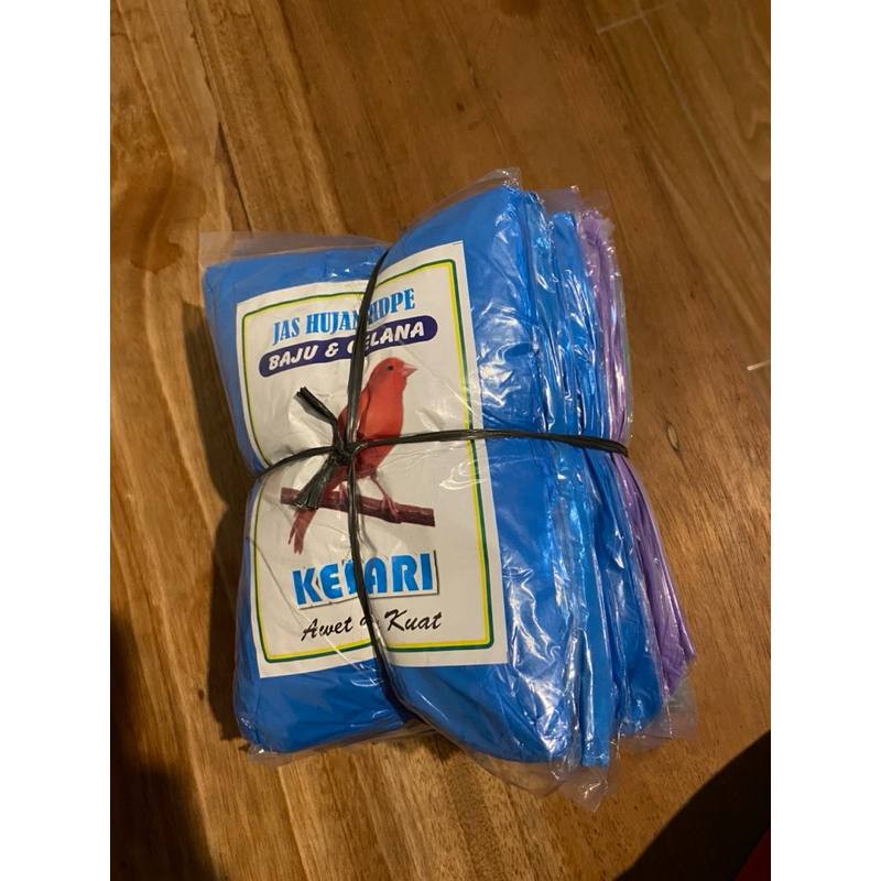 TERMURAH 12pcs MANTEL PLASTIK BAJU CELANA/mantel plastik setelan/jas hujan tebal/mantel plastik