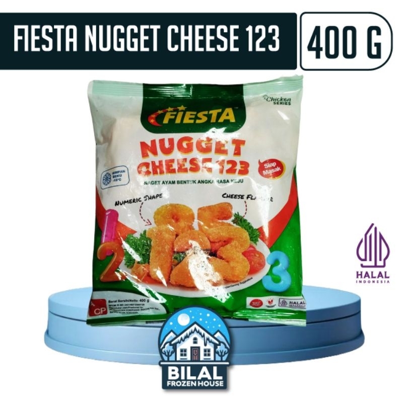 

Fiesta Nugget Cheese 123 400gr - Nugget Ayam Rasa Keju