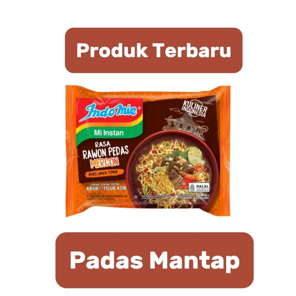 

5 PCS INDOMIE RAWON PEDAS MERCON