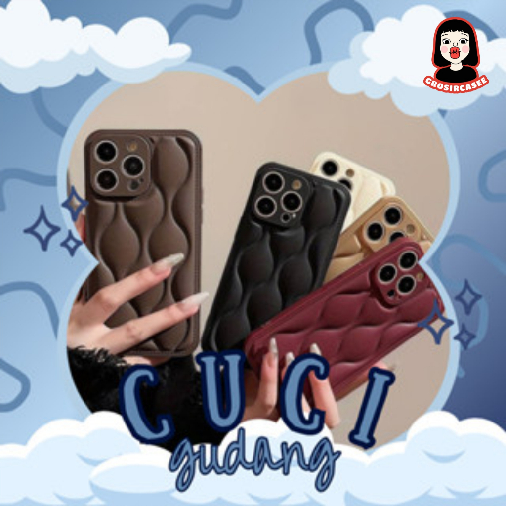 [CUCI GUDANG] Puffy wave case for iphone 14 pro max (2)