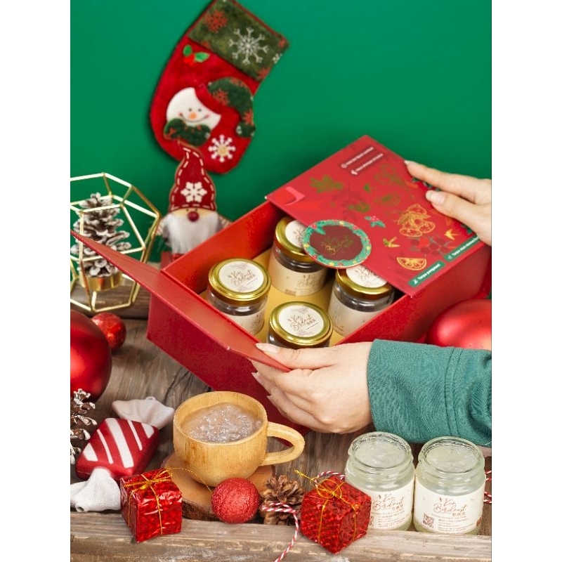 

Christmas Hampers 2024 berisi 6jar Premium Birdnest of 100ml