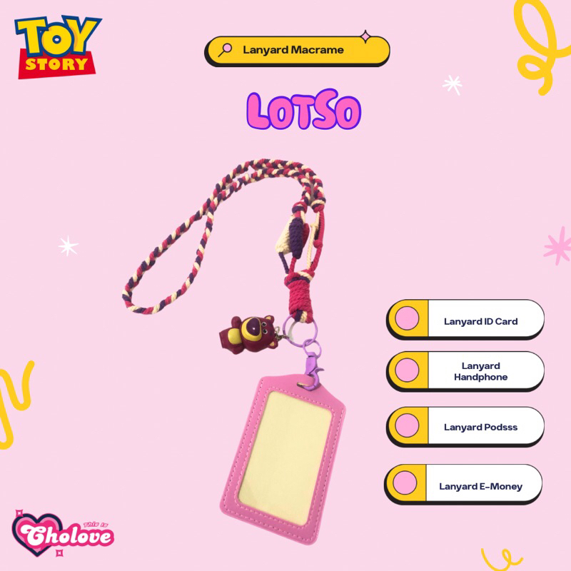 

Macrame Lanyard | Lanyard ID Card | Lanyard Handphone | Toy Story Series | Lotso