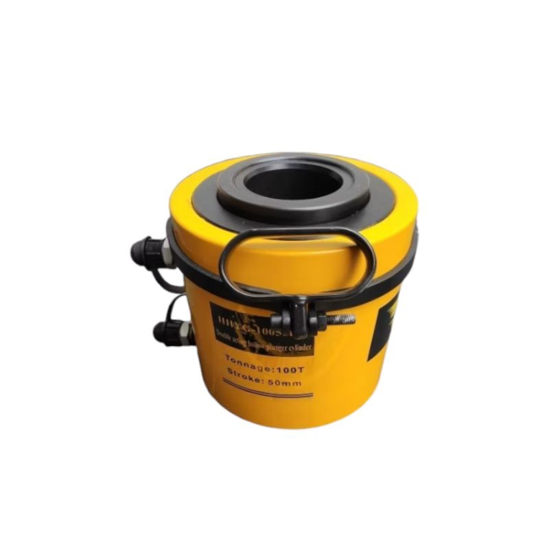 Double 100T 50mm Hollow Plunger Stroke Hydraulic Cylinder BARTON