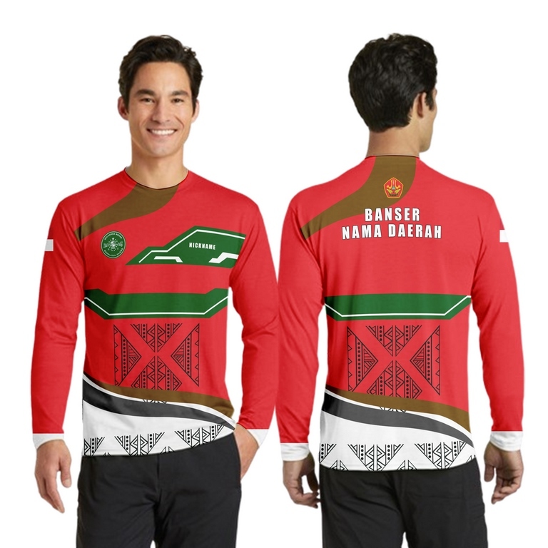 atasan pria baju banser - kaos banser NU - nahdlotul ulama printing sublime bahan premium