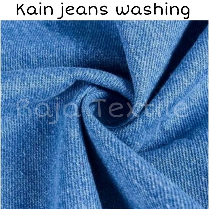 Kain jeans washing . bahan celana jeans denim . bahan jaket jeans