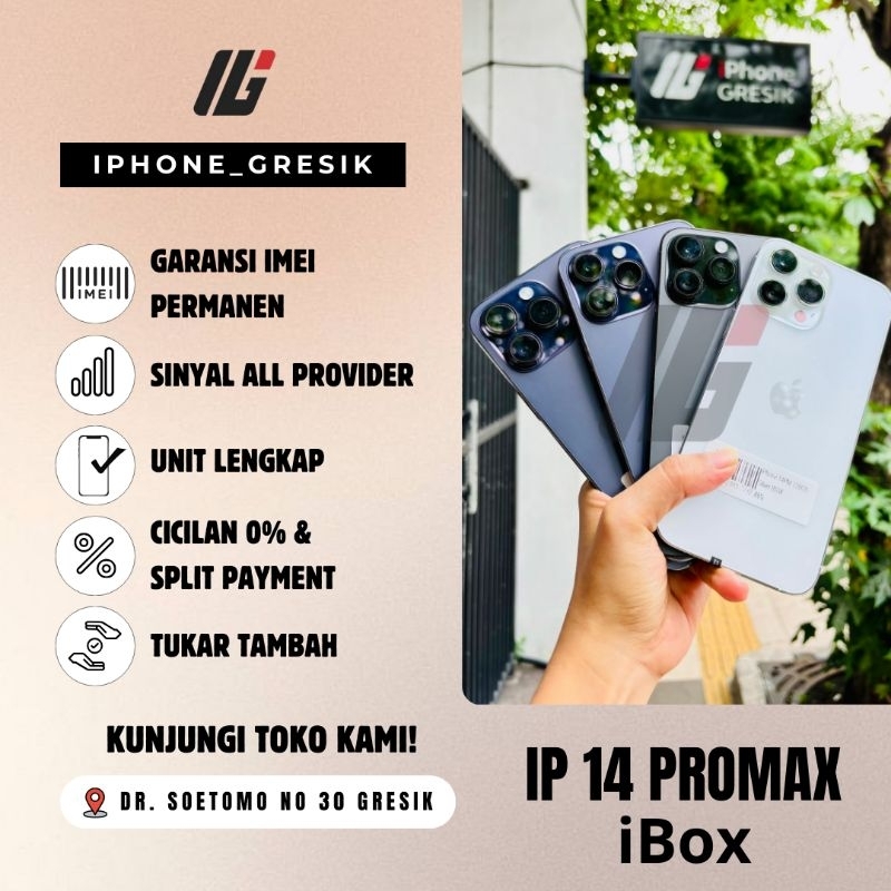 iPhone 14ProMax 128/256GB EX IBOX GARANSI RESMI INDONESIA Second ORIGINAL Likenew