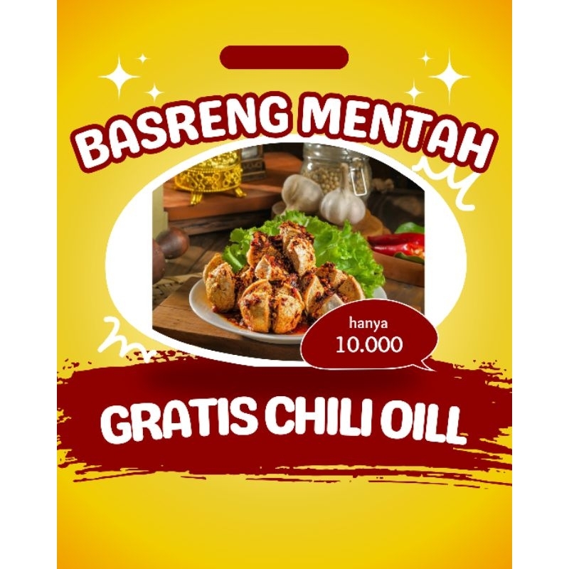 

Camilan viral || Basreng mentah free chili oil
