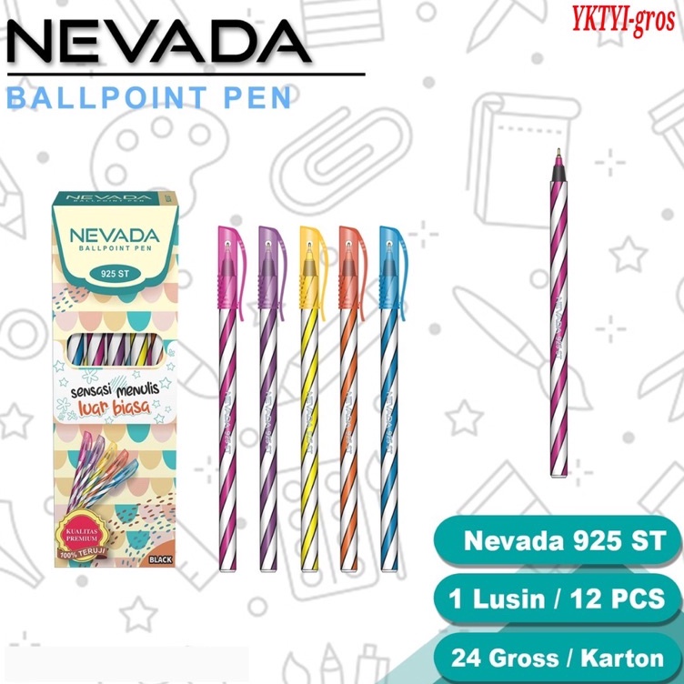 

KODE S29P 1 gross PEN LILIN NEVADA 5mm pulpen murah MONTANA