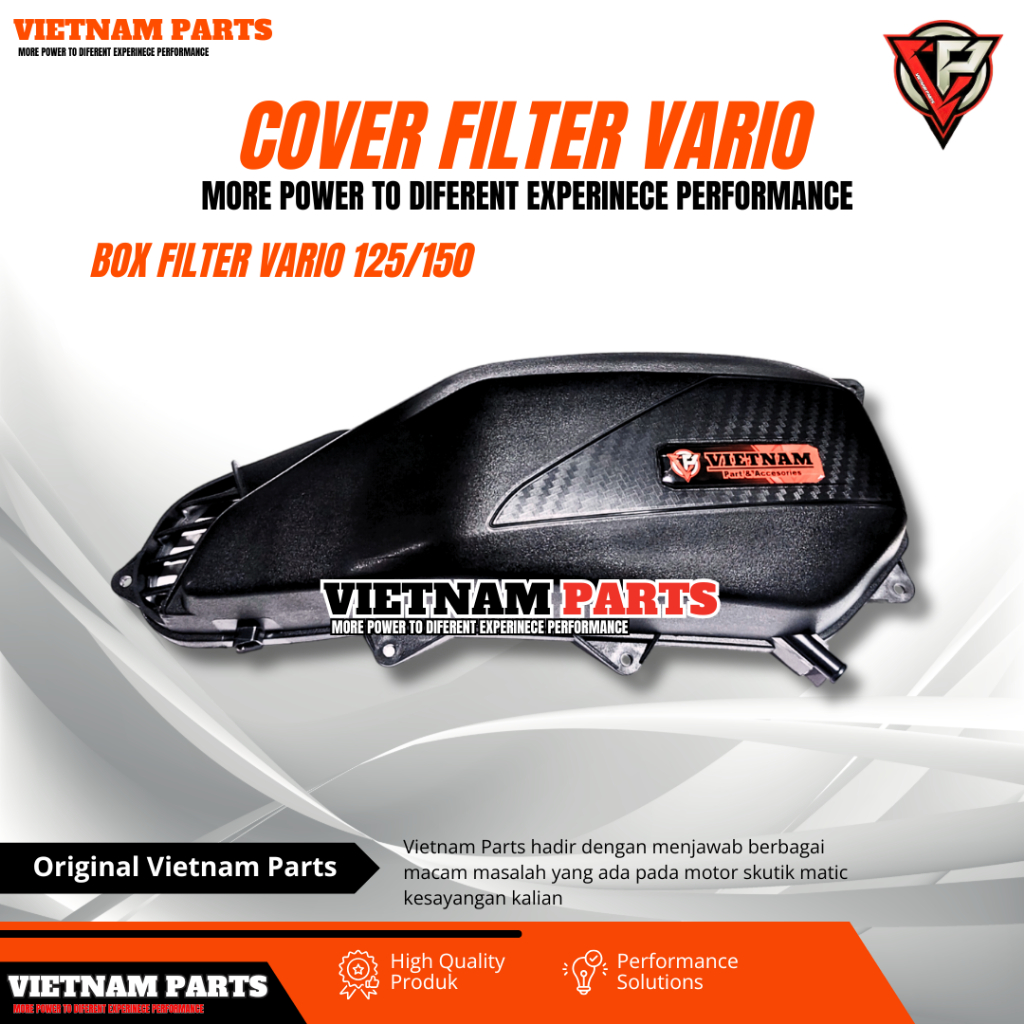 COVER FILTER VARIO FILTER VARIO 125/150 BOX FILTER VARIO FILTER VARIO