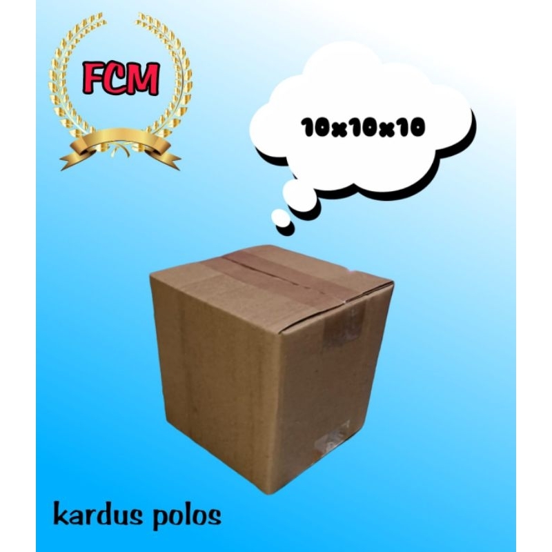 

kardus kecil kardus mini UK 10x10x10 kardus polos