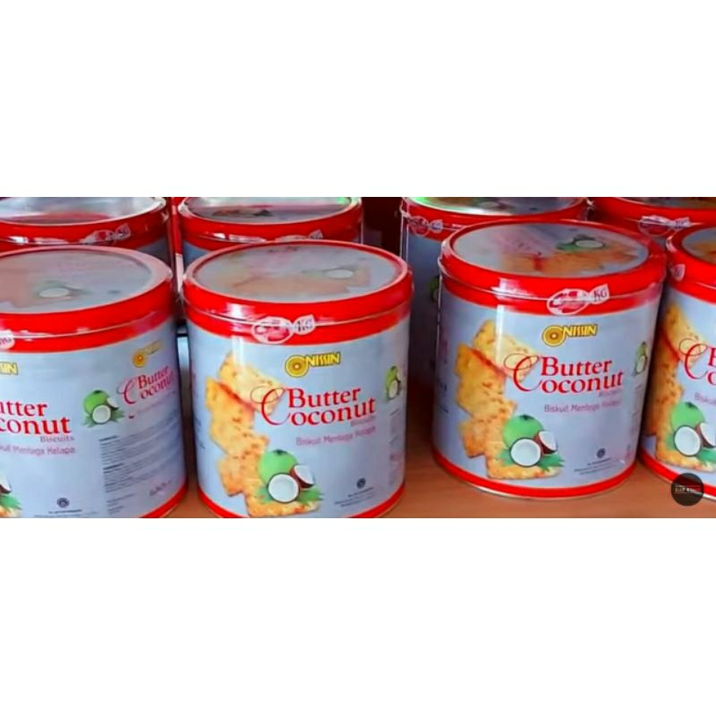 

biskuit butter coconut 345 gram kaleng bulat