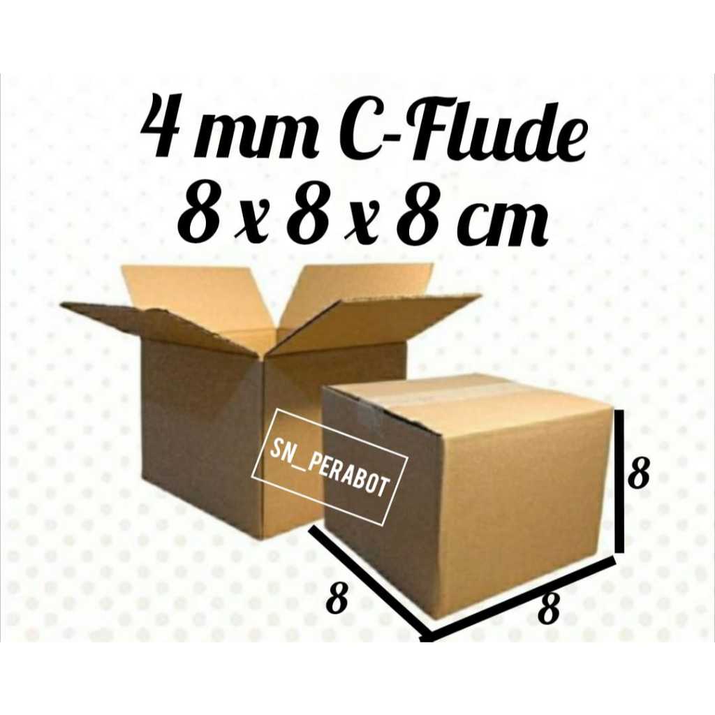 

4mm C-FLUDE KARDUS BOX PACKING 8x8x8cm / KARDUS PACKING ONLINE SHOP 8 x 8 x 8 CM KARDUS KARTON BOX PACKING PAKING