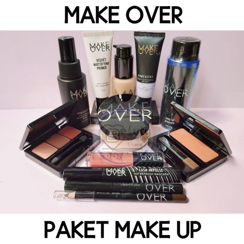 [ORIGINAL] PAKET MAKEUP SESERAHAN MAKE OVER ISI 12 ITEM SUPER LENGKAP MURAH KOSMETIK LOKAL