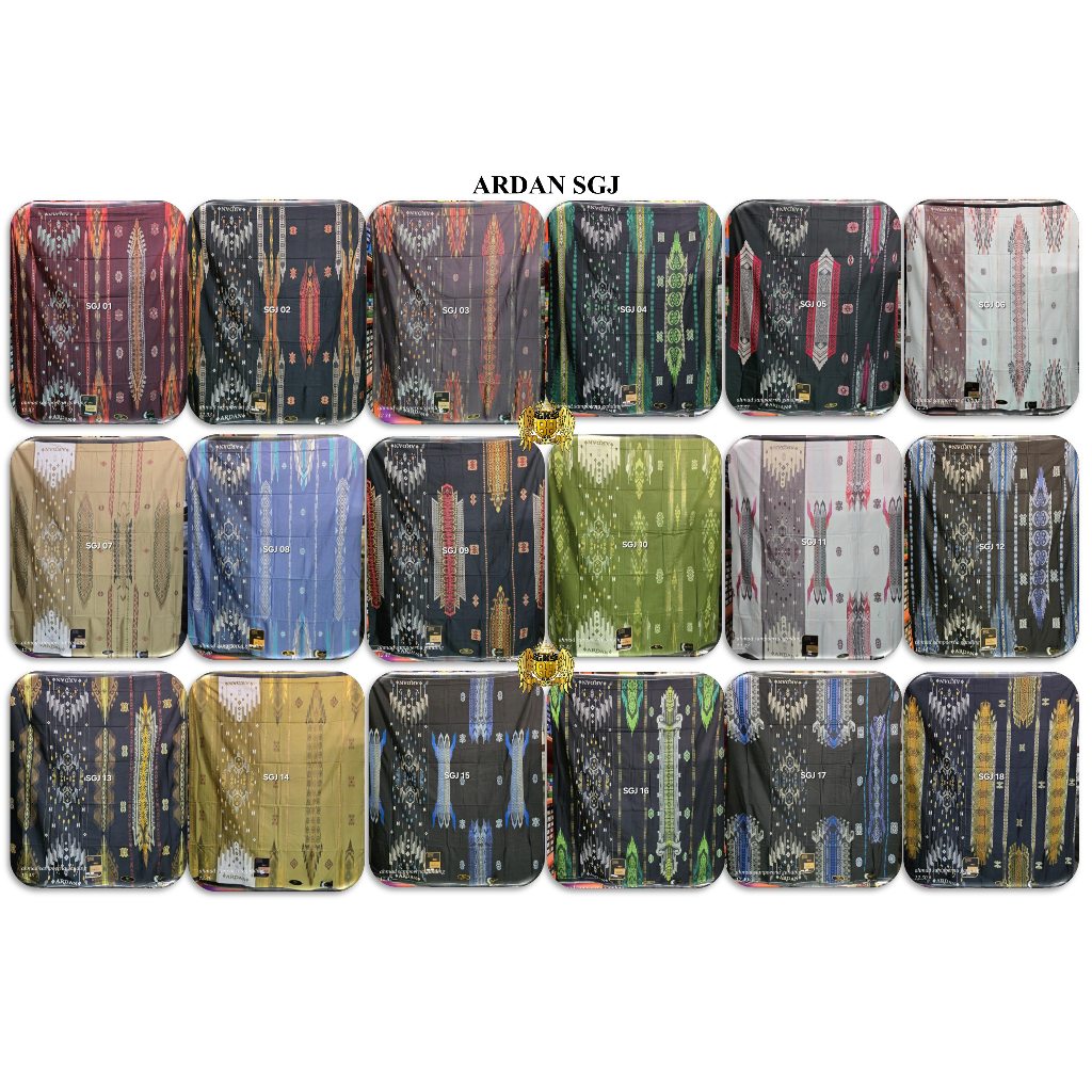 Sarung ardan SGJ motif songket gunung jacquard