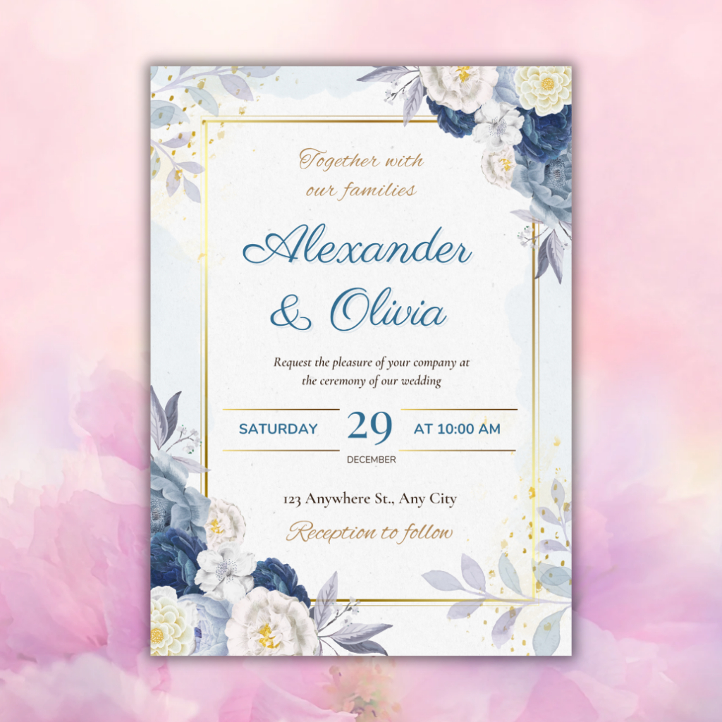 

UNDANGAN PERNIKAHAN WEDDING INVITATION A5 1 SISI BRIEF CARD CETAK UNDANGAN PART 1