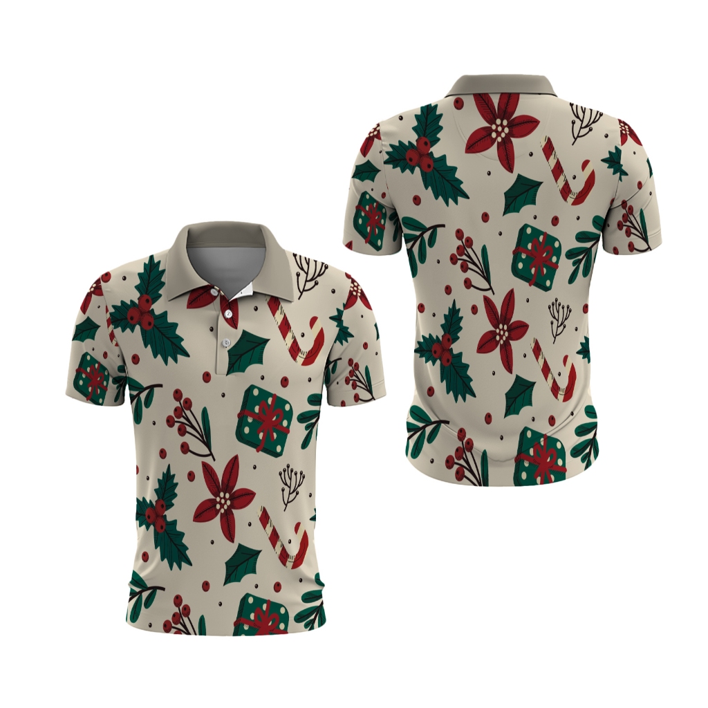 Neo Jersey  - Polo Shirt Merry Christmas | Polo Shirt Kaos Natal | Polo Kaos Natal Merry Christmas