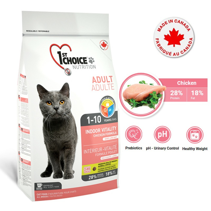 1st Choice Cat Adult Indoor Vitality 907gr Makanan Kucing Dewasa Super Premium