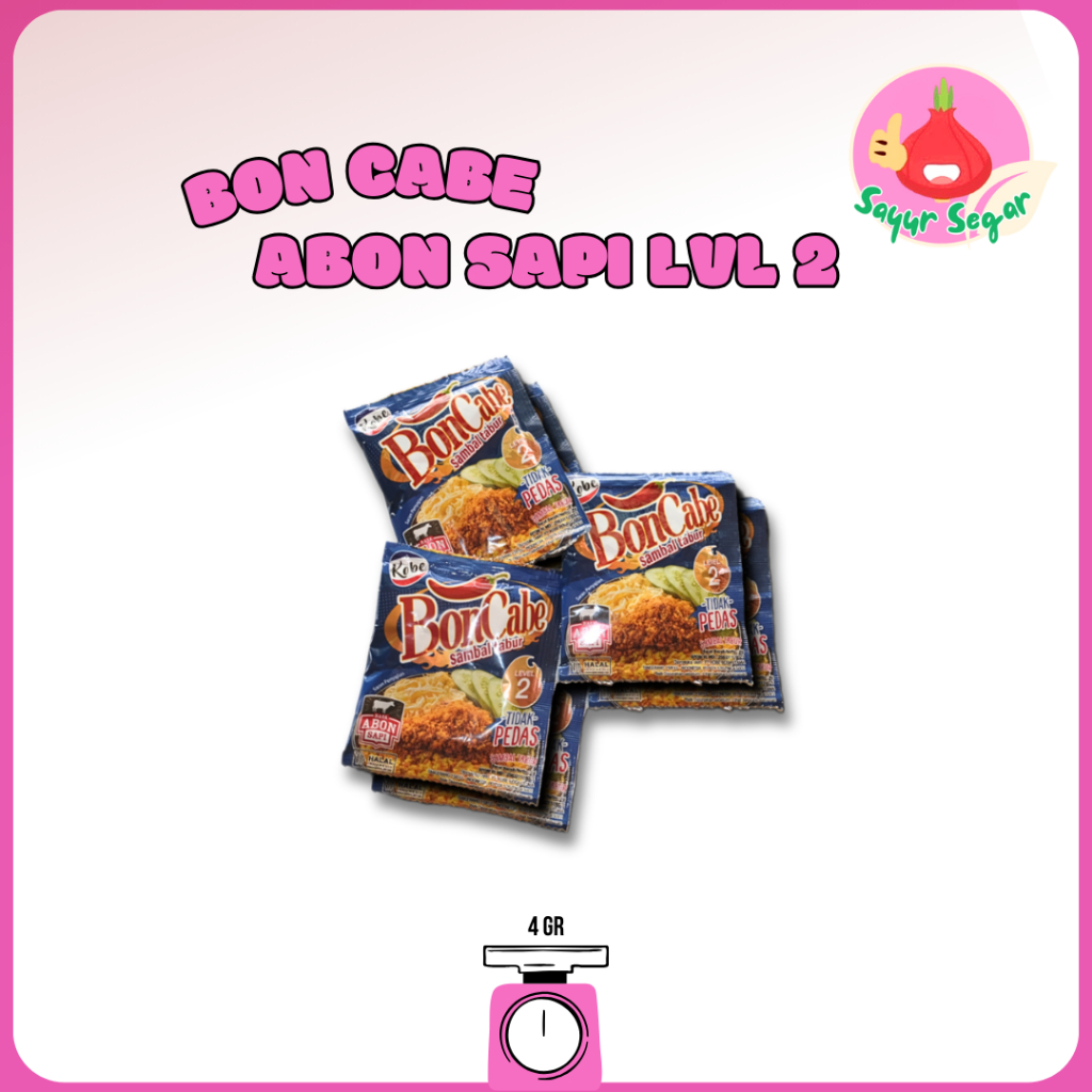

Sayur Segar - Kobe BonCabe Tabur Abon Sapi lvl 2 Sachet