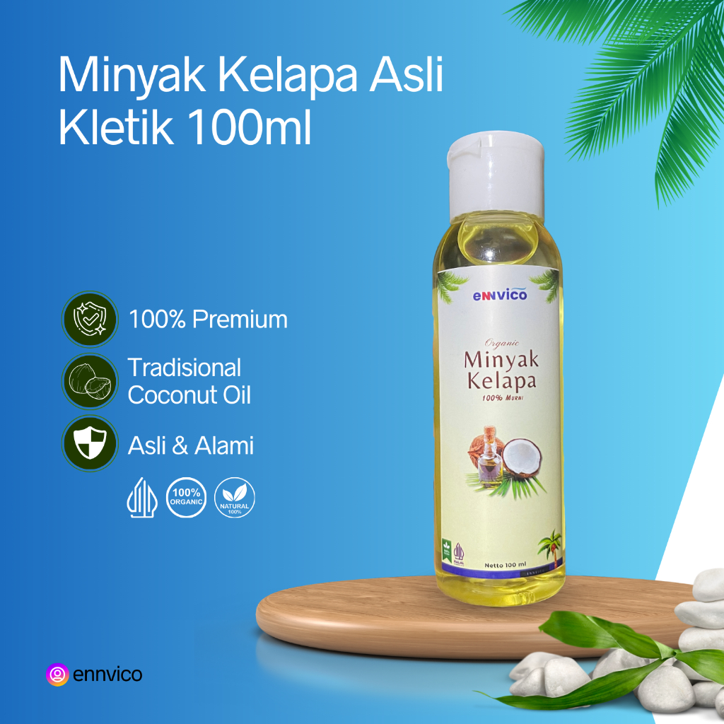 

Minyak Kelapa Asli Kletik 100ml - Murni Alami Minyak Kelapa Asli Organik