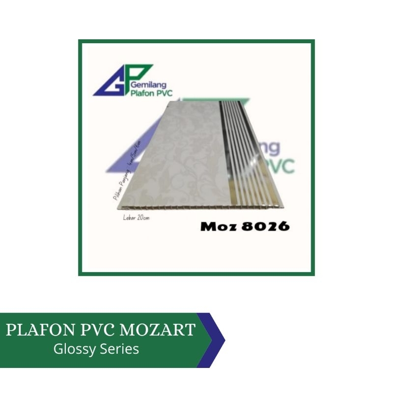 Plafon PVC Mozart Series Glossy (PUTIH)