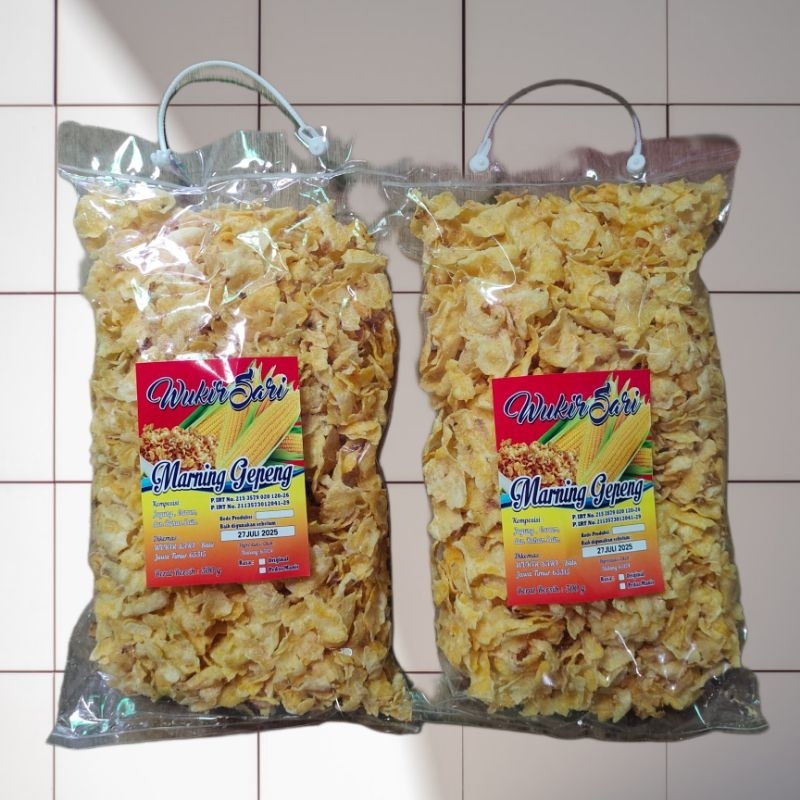 

Marning Gepeng cap Wukir Sari Gurih dan Pedas Manis 300gr