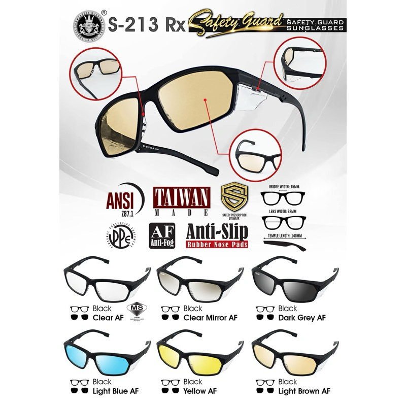 kacamata safety guard type S-213RX