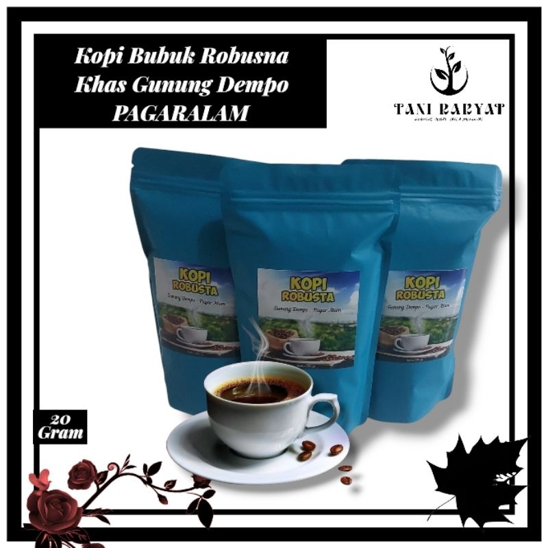 

Kopi Bubuk Robusta khas Pagaralam Asli 200 gram