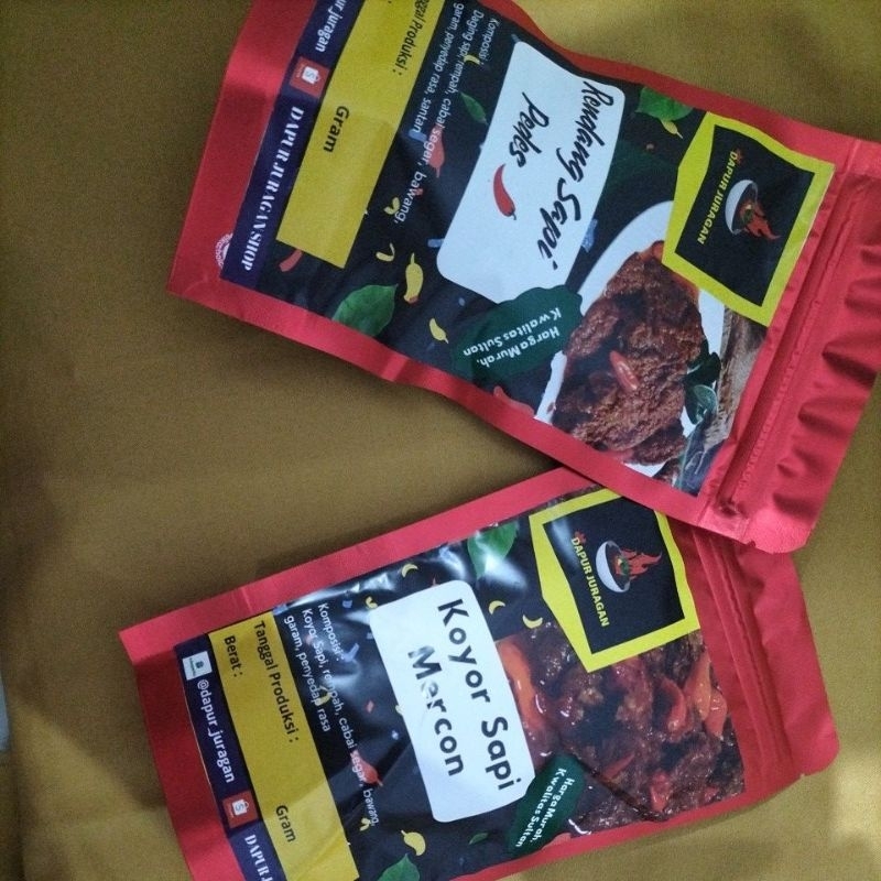 

PAKET KOYOR MERCON dan RENDANG SAPI 100gr