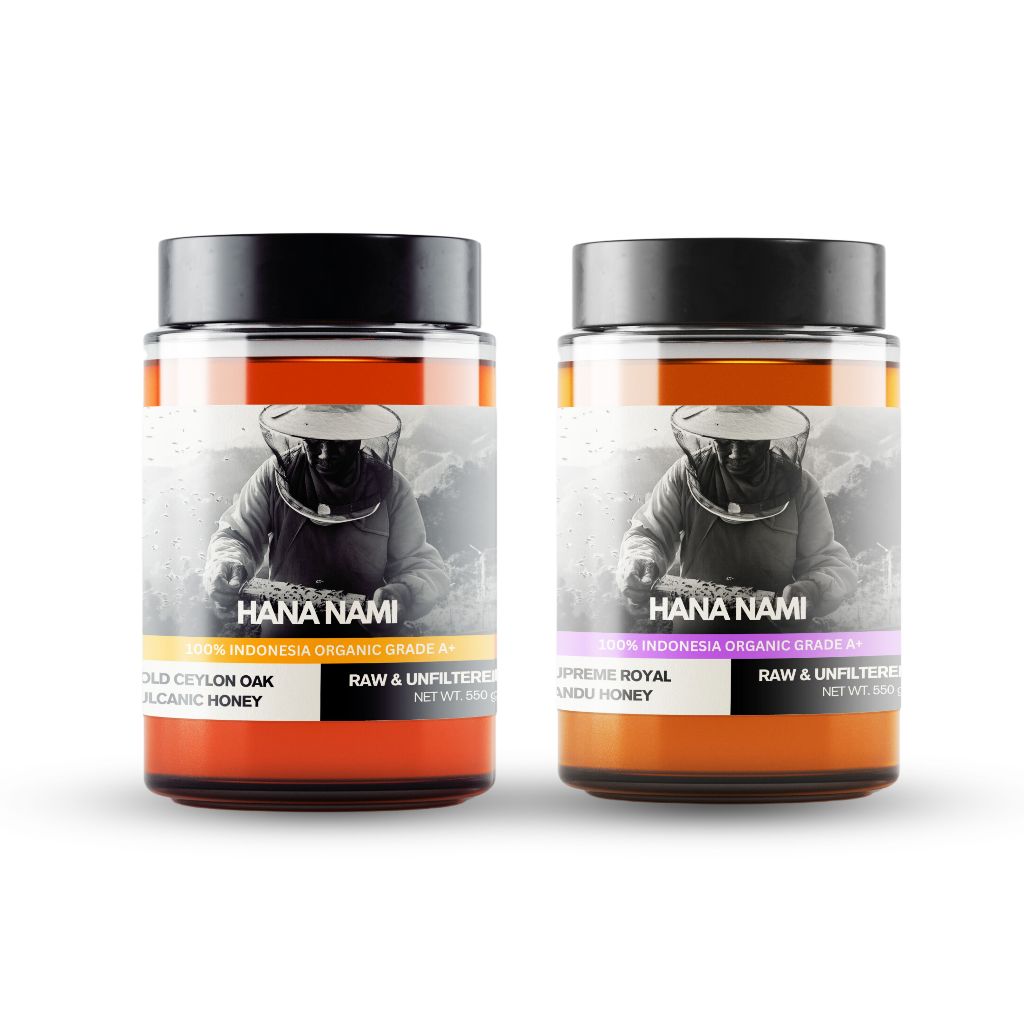 

Hana Nami Ceylon Gold x Royal Randu - Unfiltered & Organic - Non GMO, 100% Murni & Tanpa Campuran