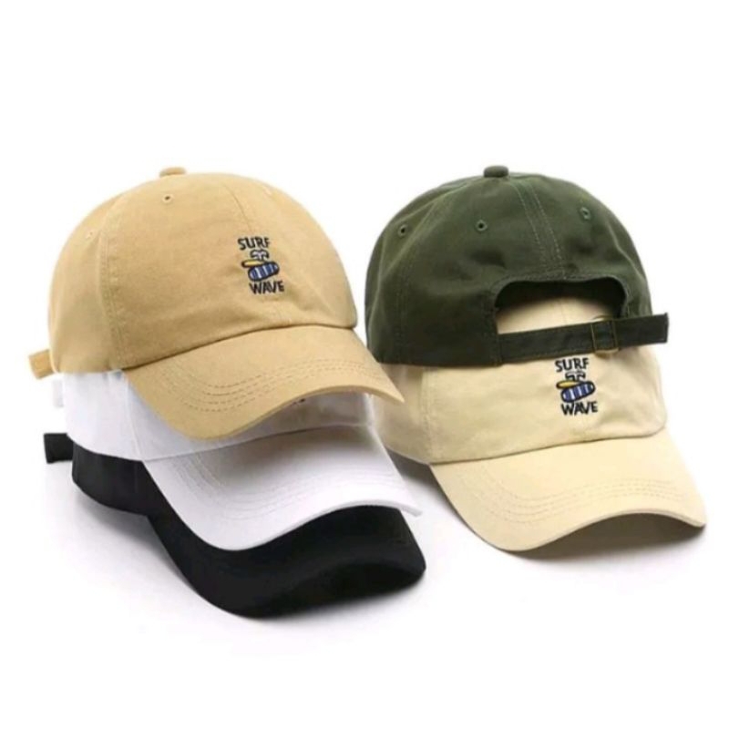 Topi polocaps baseball surf wave distro/Topi anak muda keren/Topi remaja dewasa