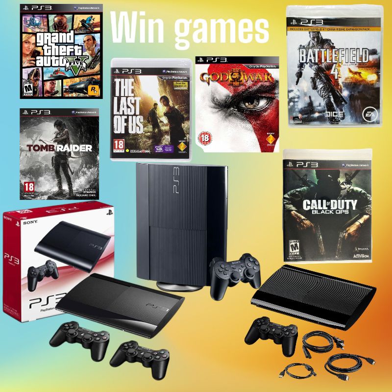 ps3 super slim cfw han / 500gb + 2 setik