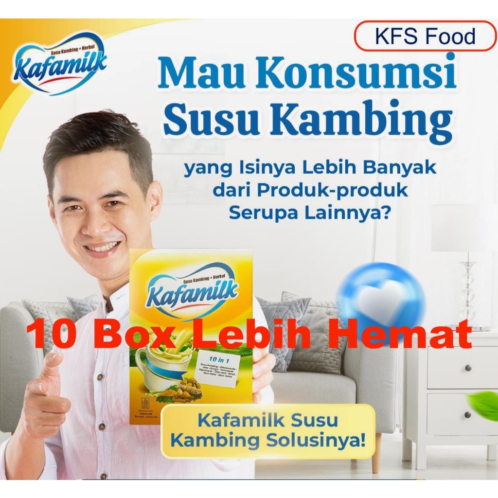 

PAKET 10 BOX Susu Kambing Etawa Kafamilk 250gr