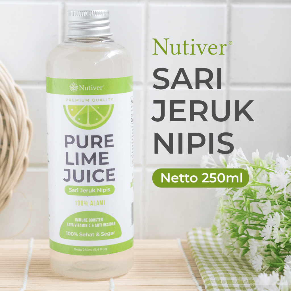 

NUTIVER Sari Jeruk Nipis Murni 500ml / Pure Lime Juice Organik / Air Jeruk Nipis