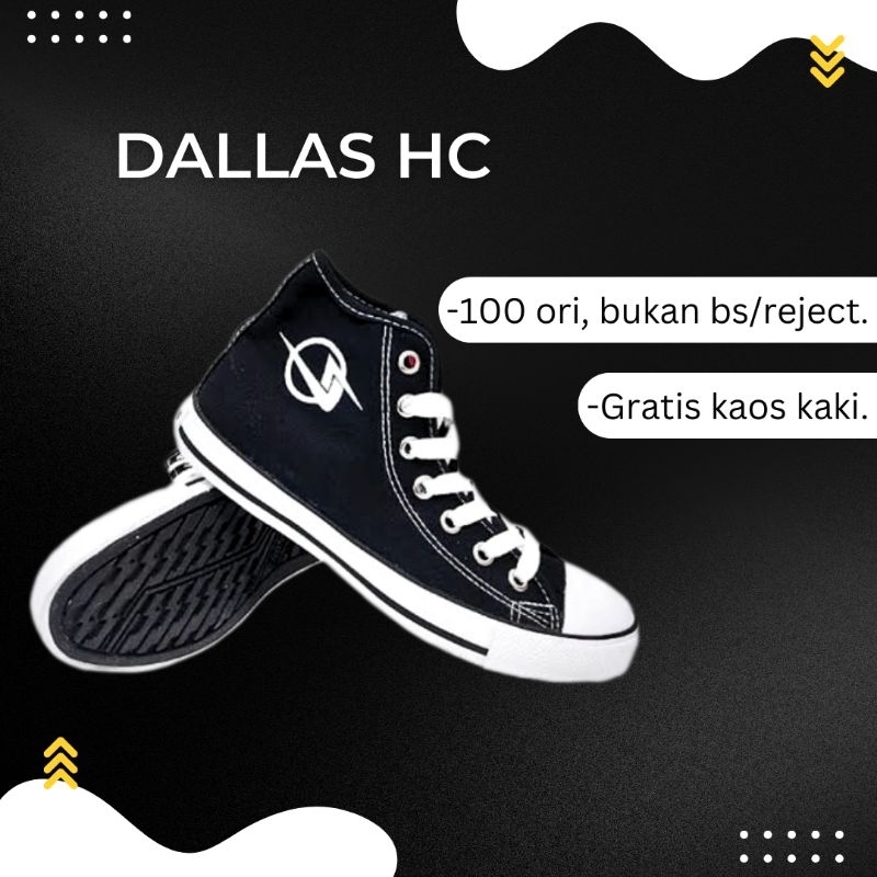 Sepatu Sekolah Anak Dallas Campus Blk Wht Ori Gratis Kaos Kaki