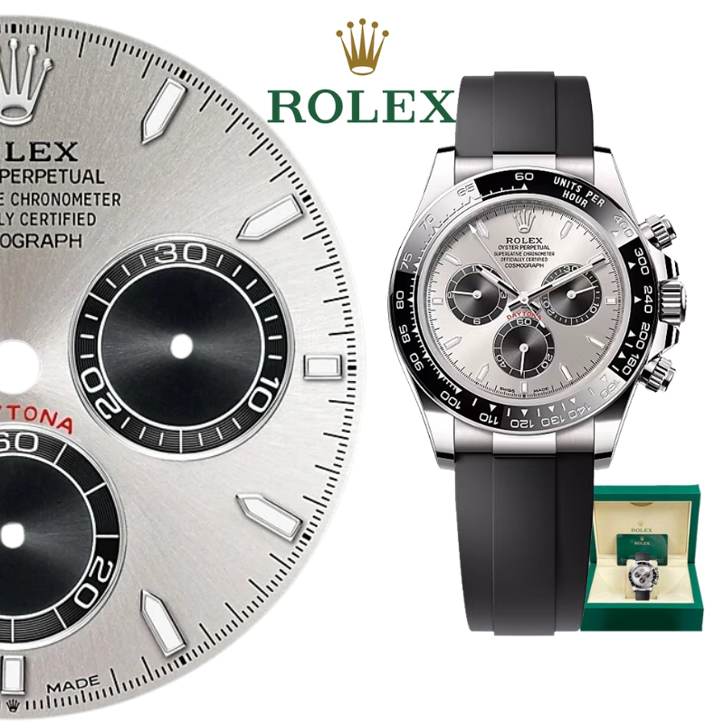 【100% ASLI】Jam Tangan Rolex pria Rolex Daytona  Series M126519ln-0006 40mm Dial  emas putih 18 karat