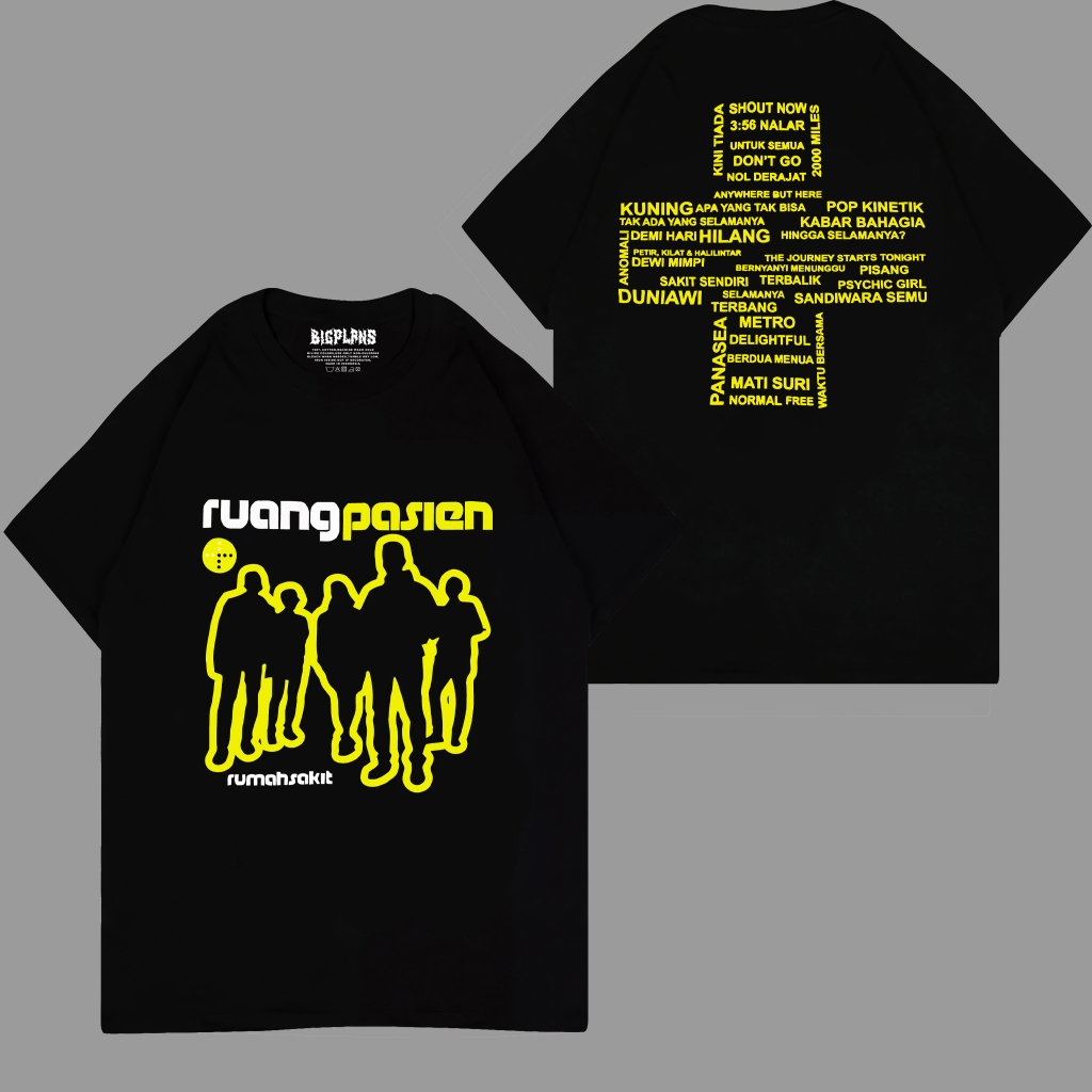 RUMAH SAKIT - RUANG PASIEN / KAOS DISTRO BAND RUMAH SAKIT PREMIUM COTTON