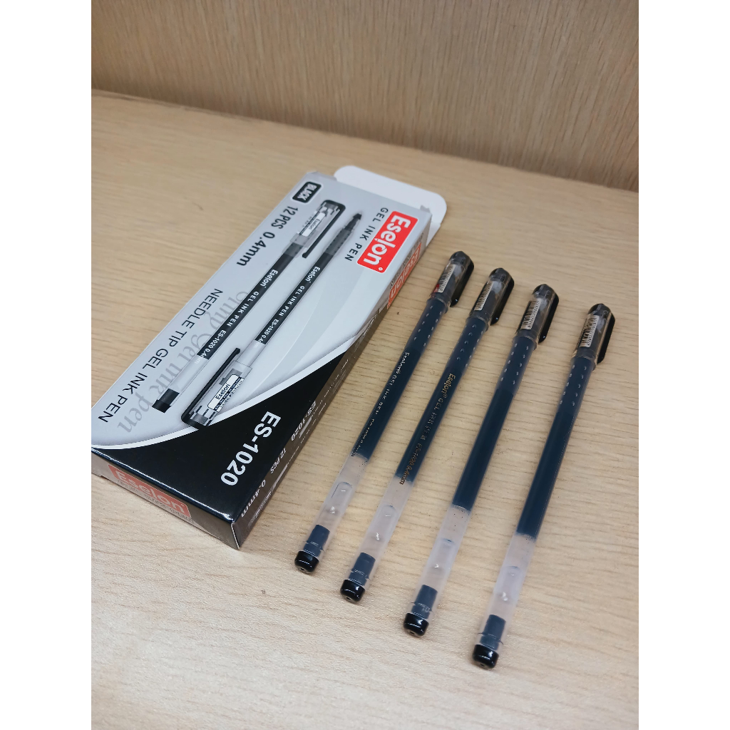 

Pen Gel Eselon ES-1020 0.4mm Bulpen Gel 1 Pak Isi 12 Pcs - Stationery - Pulpen