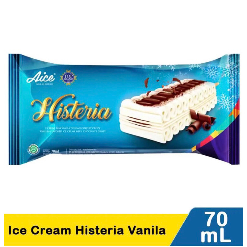 

Aice cream histeria ice cream krim histeria vanila 70ml (tangerang)