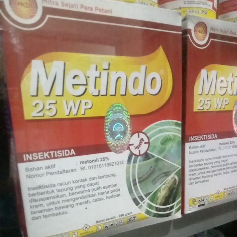 Metindo Insektisida 25 wp Bahan aktif Metomil 25%