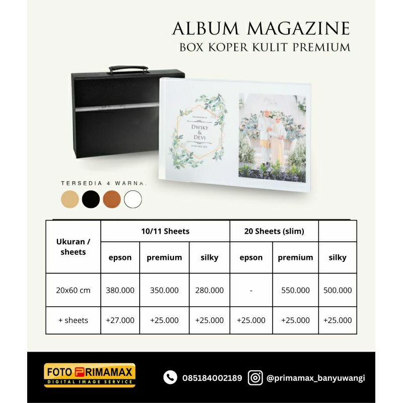 Album Magazine Box Koper 10 sheet