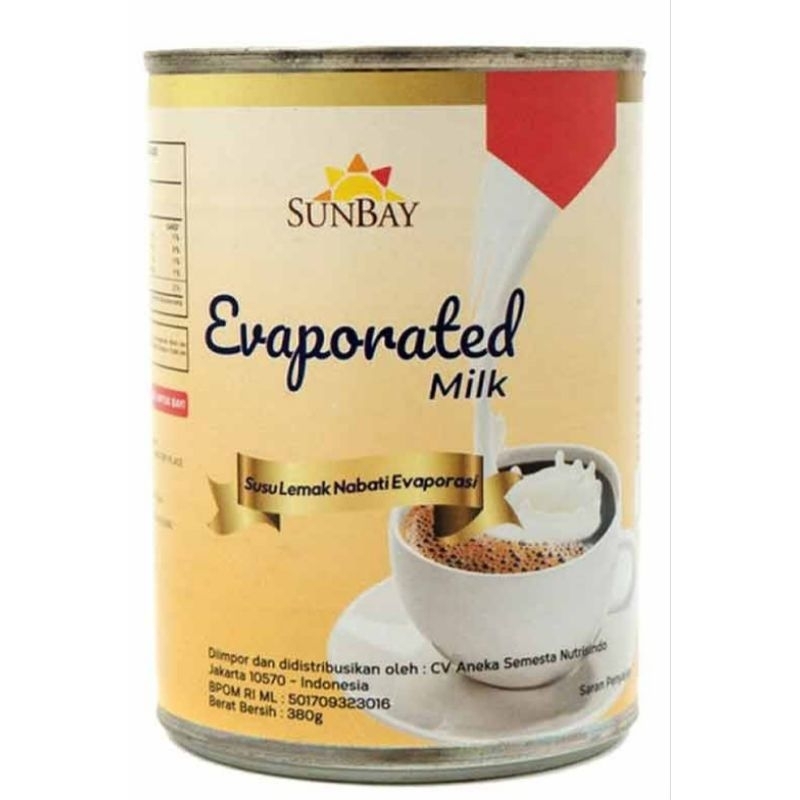 

Sunbay susu evaporasi kemasan kaleng 380gr