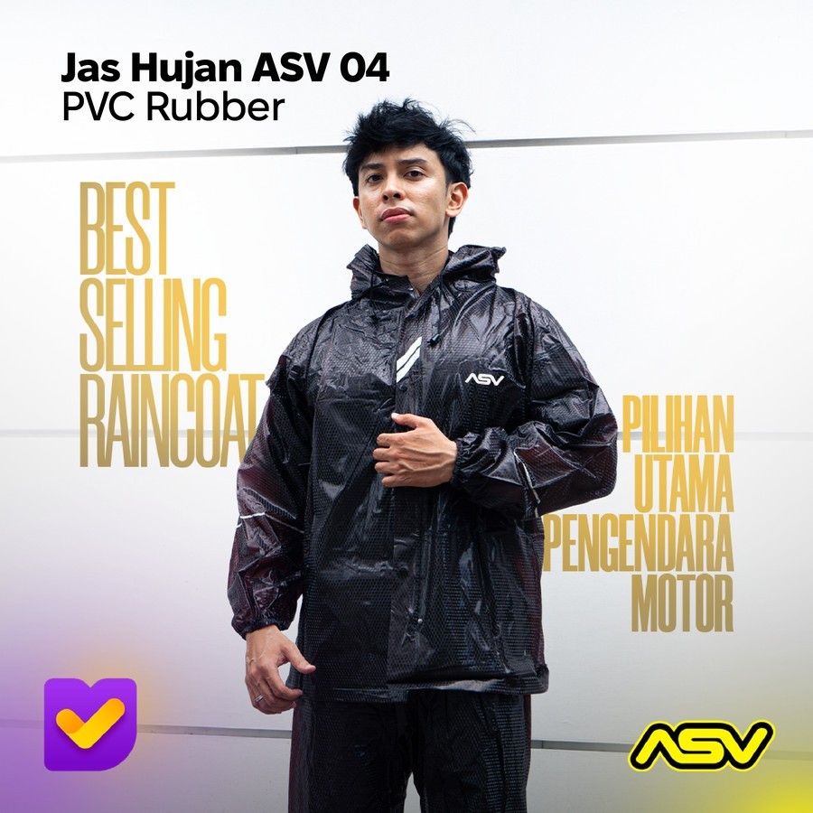 JAS HUJAN ASV 04 / JAS HUJAN ASV HITAM / RAINCOAT