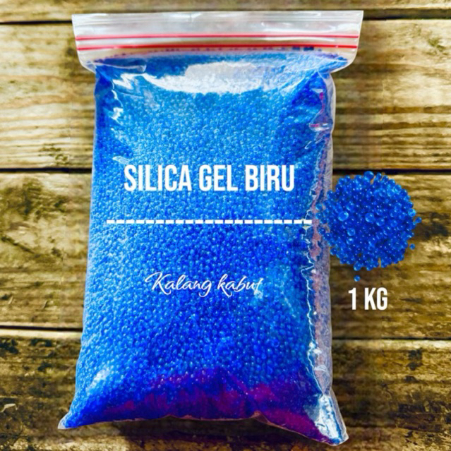 Silika gel Biru - Silica gel Blue - Silica gel biru curah - 1 kg