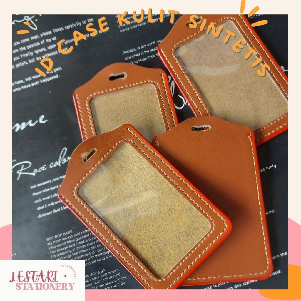 

ID Card Case Kulit Sintetis | Id card Kulit warna Coklat | Lestari Stationery