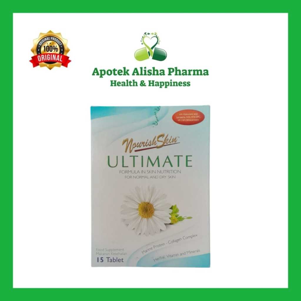 NourishSkin Ultimate Box isi 15 tablet / Suplemen Kesehatan Kulit / Nourish Skin Ultimate / Nuriskin