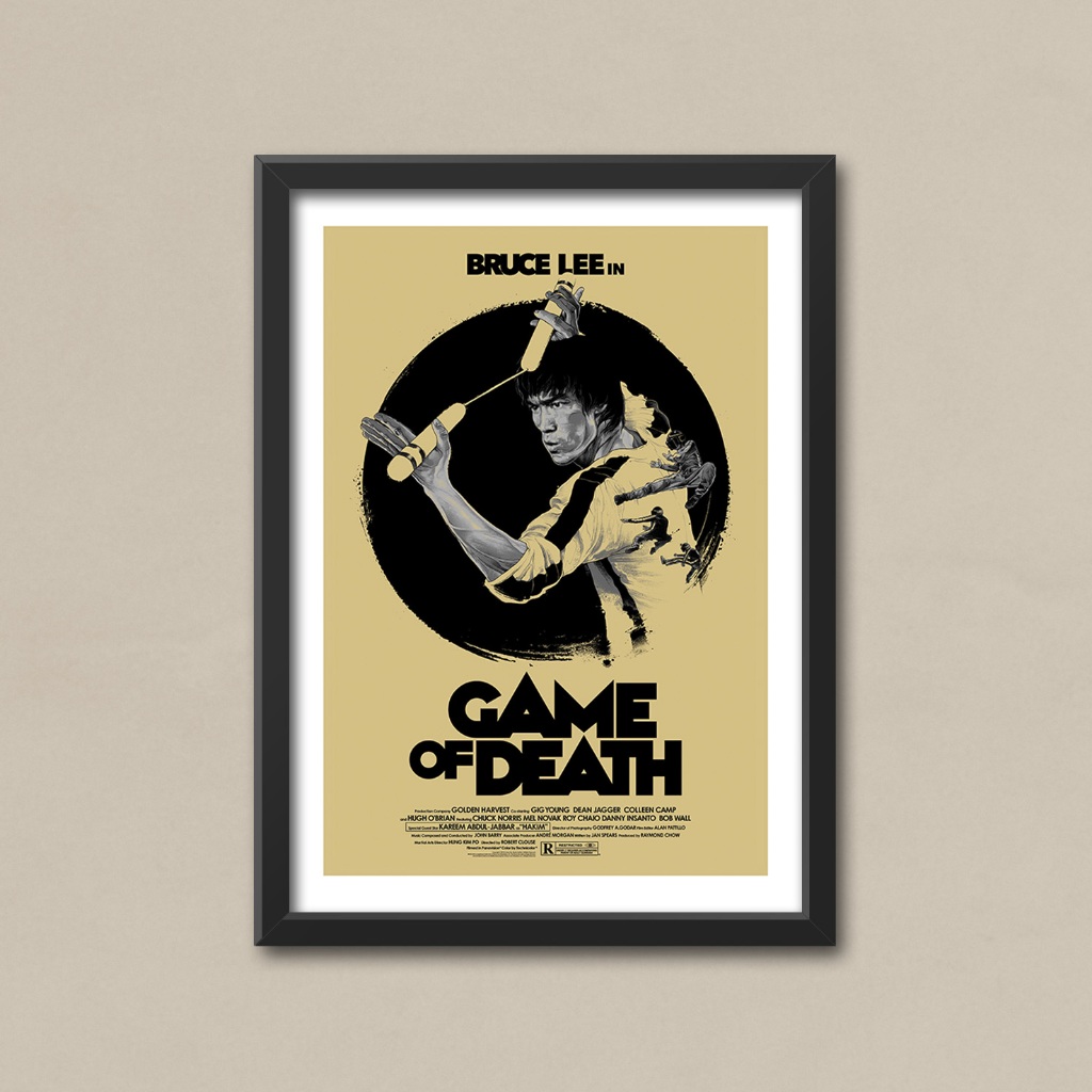 Poster Dinding Bruce Lee Bingkai Frame / MOVIE-30