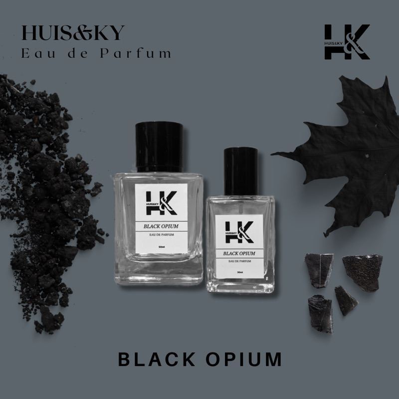 Huis&ky - Parfum Bl4ck 0pium untuk Wanita & Pria Tahan Lama Inspired By BLACK OPIVM | Parfum Minyak 