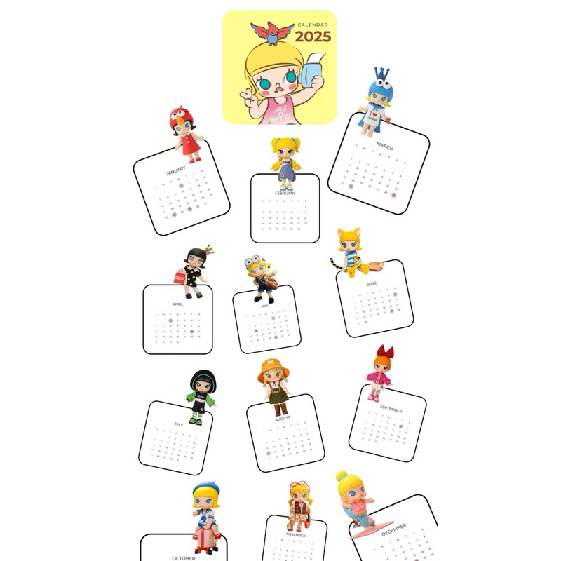 

Kalender Molly Popmart 2025