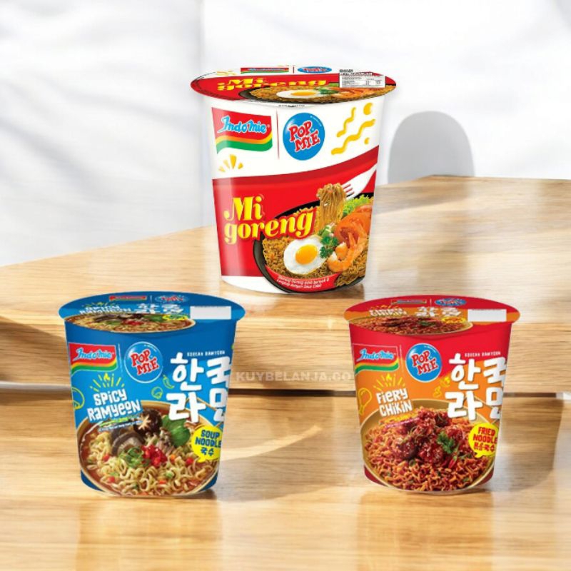 

Pop Mie Indomie Goreng / Korean Spicy Ramyeon / Fiery Chikin / Soup Noodles tori kara | Tori miso Cup 77 g